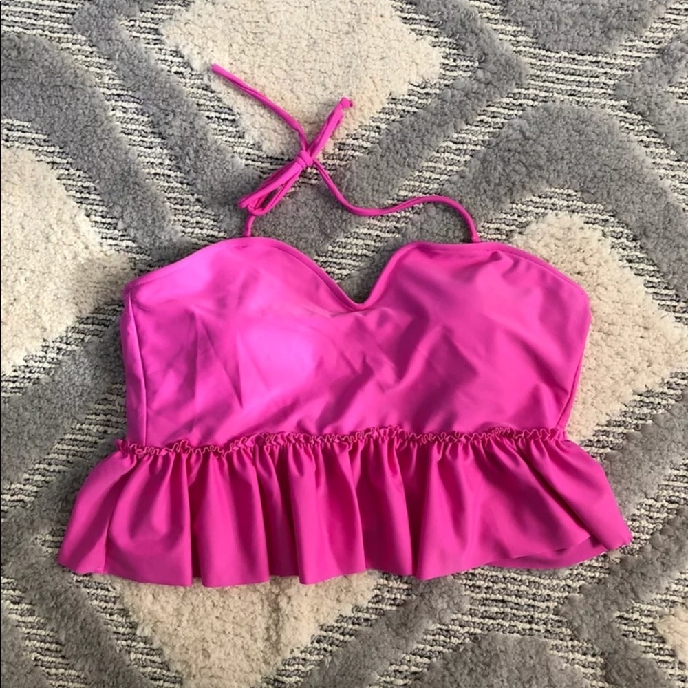 NWOT Kortni Jeane Pink Sweetheart Peplum XL